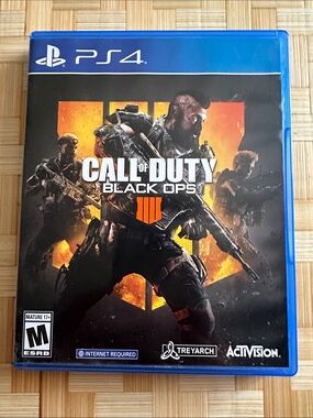 Call of Duty: Black Ops 4 (PS4) - Black & Orange Game Disc